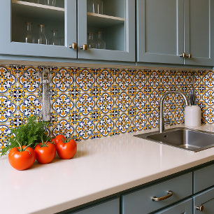 💙💛 Beautiful blue and yellow Azulejos IX, Tile