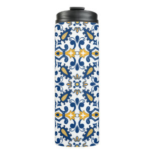 💙💛 Beautiful blue and yellow Azulejos, Thermal Tumbler