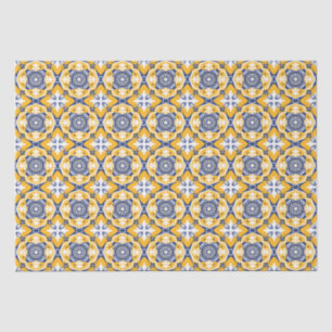 💛💙🤍 Beautiful blue and yellow Azulejos Tissue Paper