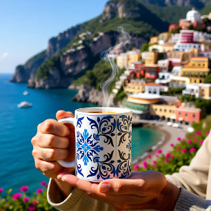 💙 Beautiful blue Azulejos II XXL tiles Coffee Mug