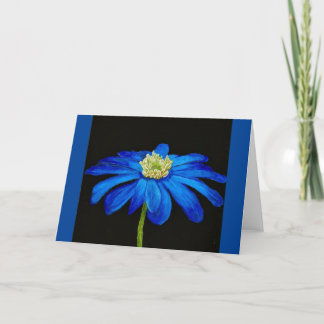 Beautiful Blue Beauty  Daisy all occasion card