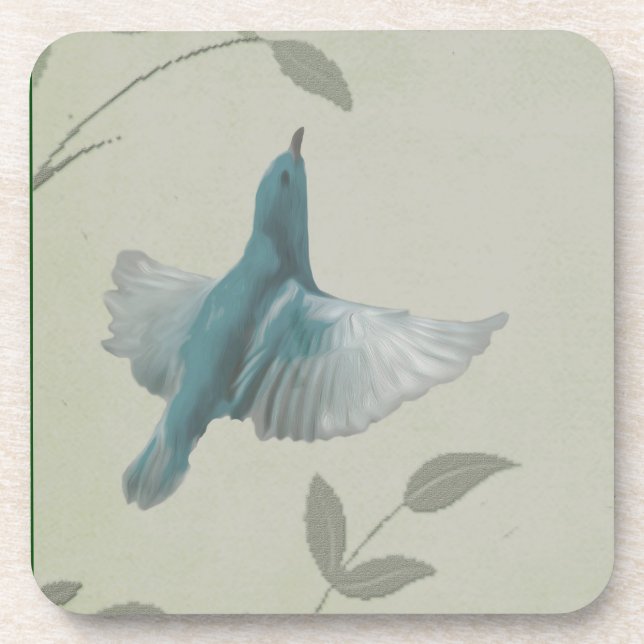 Beautiful Blue Bird Coaster (Front)
