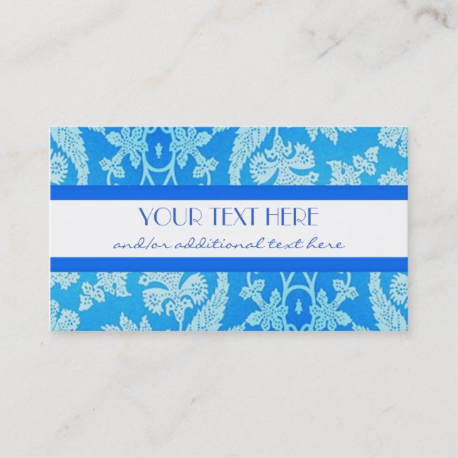 Beautiful Blue Business Card (Front)