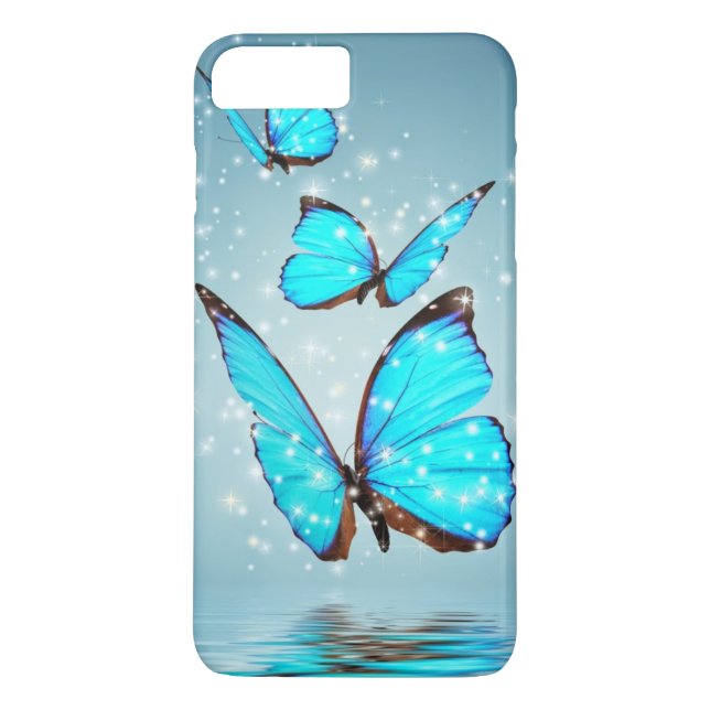 beautiful blue butterfly Case-Mate iPhone case (Back)