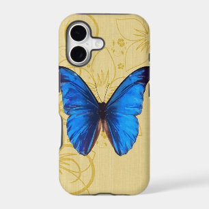 Beautiful Blue Butterfly Vintage art