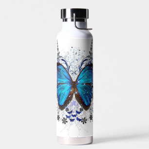 Beautiful Blue Butterfly Water Bottle
