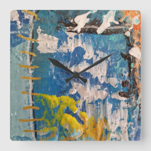 beautiful blue clock