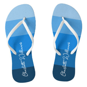 BEAUTIFUL BLUE COLOR STRIPE LINE PATTERN NAME JANDALS