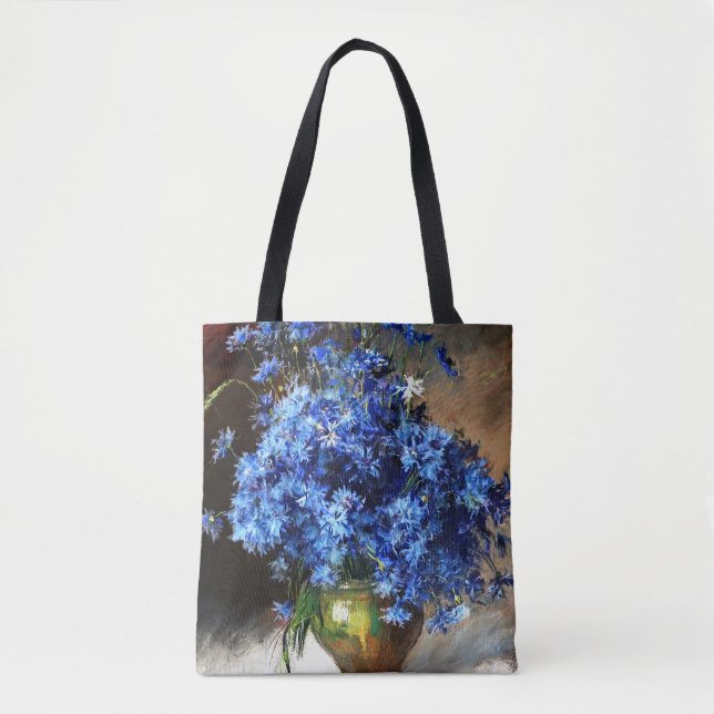 Beautiful Blue Cornflowers Tote Bag (Front)