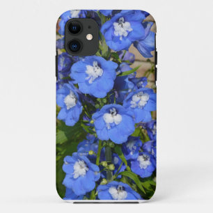 Beautiful blue delphinium flowers Case-Mate iPhone case