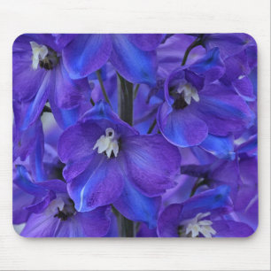 Beautiful blue delphinium   mouse pad