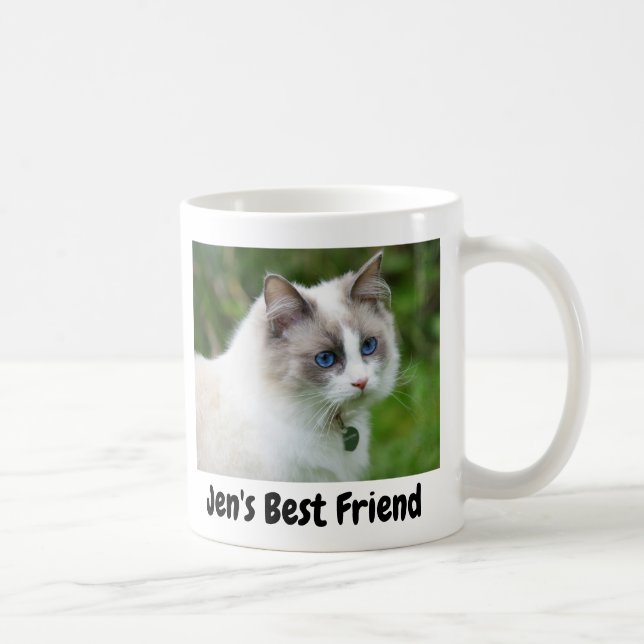 Beautiful Blue Eyed Kitten Coffee Mug (Right)