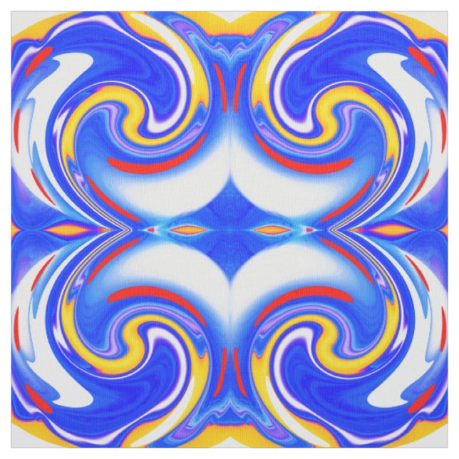 Beautiful blue fashion fabric (Swatch)