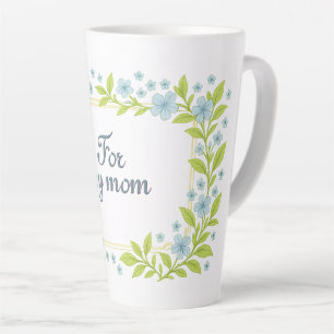 Beautiful blue flowers for Mother's Day Latte Mug