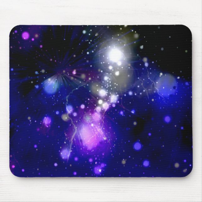 Beautiful blue galaxy mouse pad (Front)