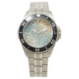 Beautiful Blue Gold Mozaik eWatch Watch