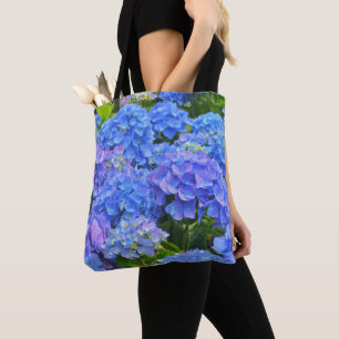 Beautiful Blue Hydrangea Flowers Garden Tote Bag