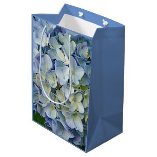 Beautiful Blue Hydrangea Flowers Photo Medium Gift Bag