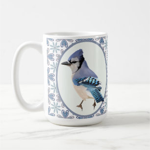 Beautiful Blue Jay Bird Coffee Mug