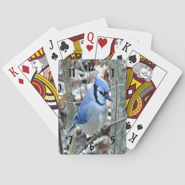 Beautiful Blue Jay Playing Cards (Back)