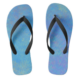 Beautiful Blue Marbled Paper Look Jandals