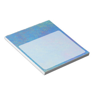 Beautiful Blue Marbled Paper Look Notepad