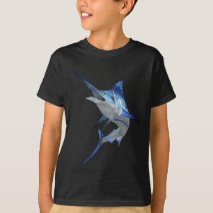 Beautiful Blue Marlin Fishing Short Sleeve T-Shirt
