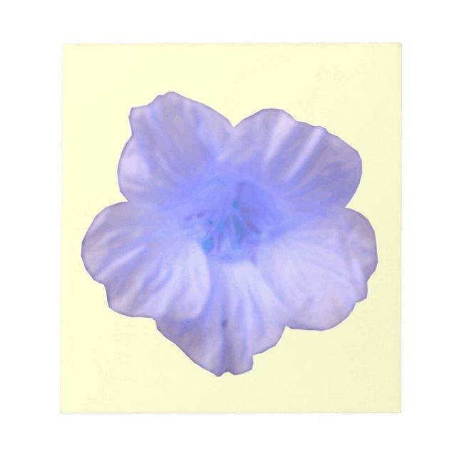 Beautiful Blue Nasturtium Notepad (Front)