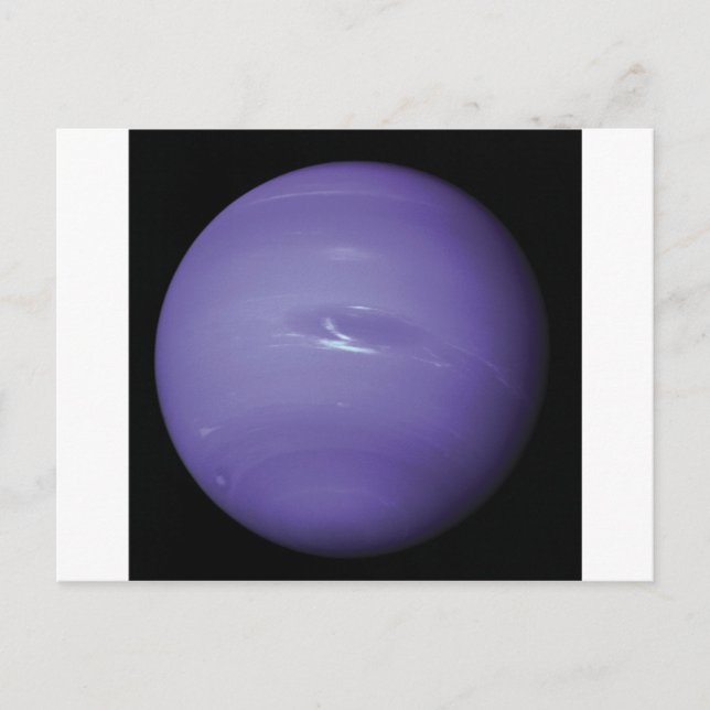 Beautiful blue Neptune, as seen from space, NASA Postcard (Front)