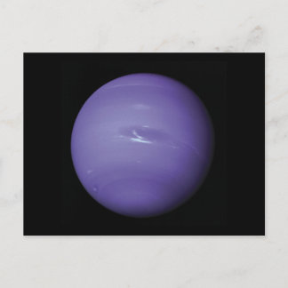 Beautiful blue Neptune, as seen from space, NASA Postcard