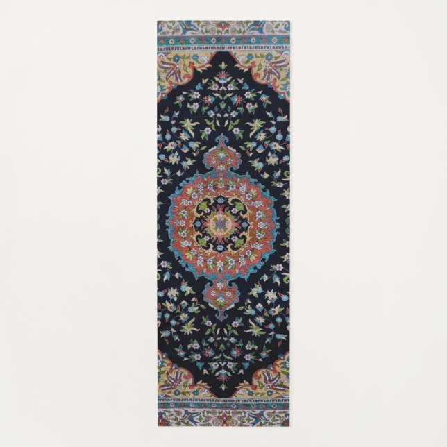 Beautiful Blue Oriental Antique Kilim Rug  Yoga Mat (Front)