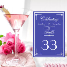 Beautiful Blue Script Names Classic Chic Wedding