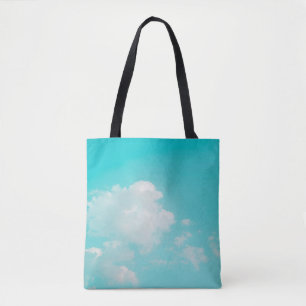 Beautiful blue sky and clouds with daylight natura tote bag