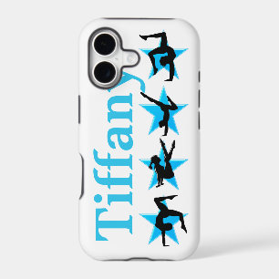 BEAUTIFUL BLUE STAR CUSTOM GYMNASTICS IPHONE CASE
