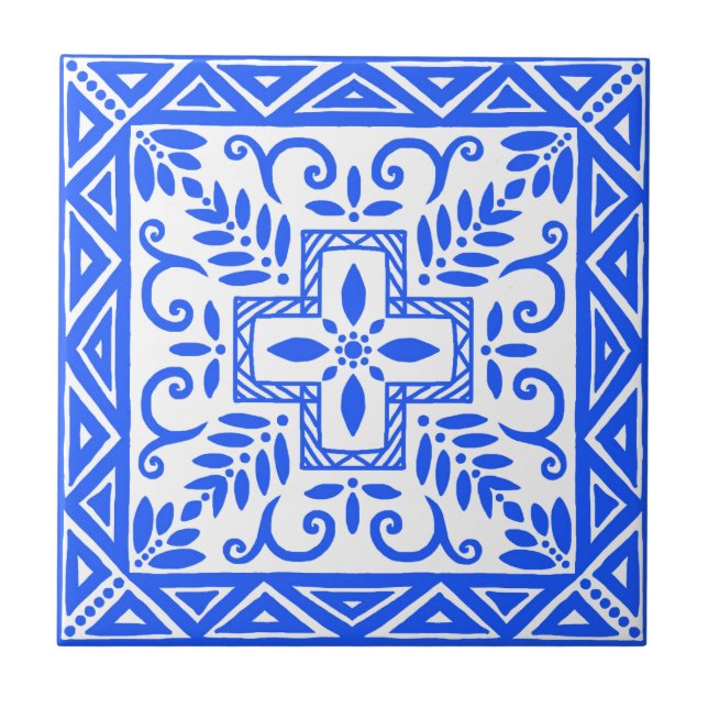 Beautiful Blue Tile (Front)