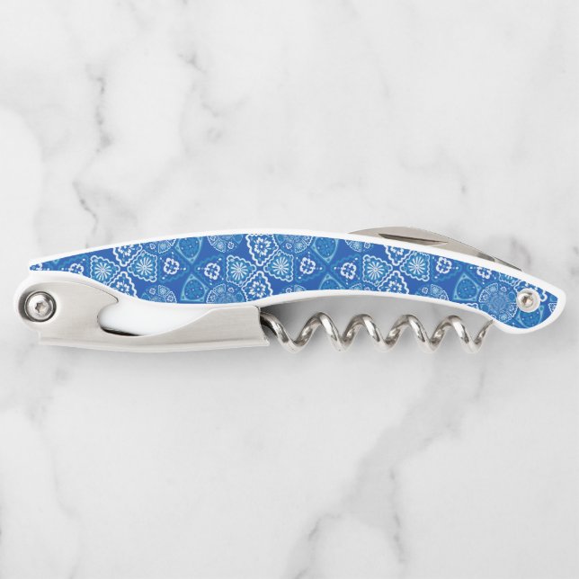Beautiful blue tiles corkscrew (Front)