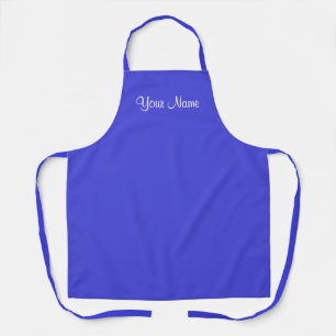 Beautiful Blue Vibrant Colour Template Apron