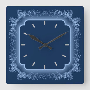 Beautiful Blue Wall Clock