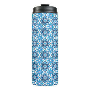 💙🤍 Beautiful blue - white Azulejos X, Thermal Tumbler
