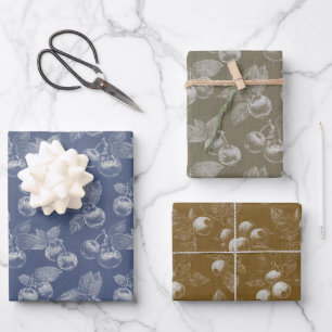 Beautiful Blueberry  Wrapping Paper Sheet