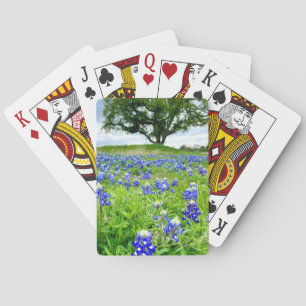 Beautiful Bluebonnets Texas Photography Playing Cards