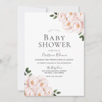 Beautiful Blush Pink Elegant Girl Baby Shower