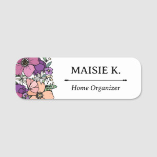 Beautiful Blush Purple Flowers Name Title Tag