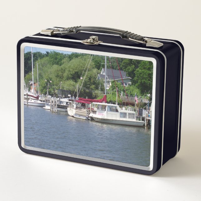 Beautiful Boats Metal Lunch Box (Front)