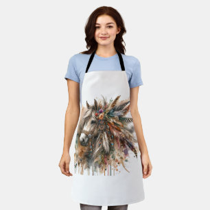 Beautiful Boho Horse  Apron