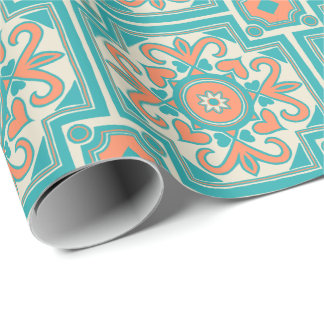 Beautiful Boho Italian Tile Wrapping Paper