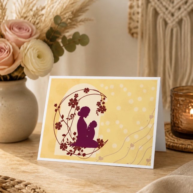 Beautiful Boho Mother's Day Card (Yellow) (Creator Uploaded)