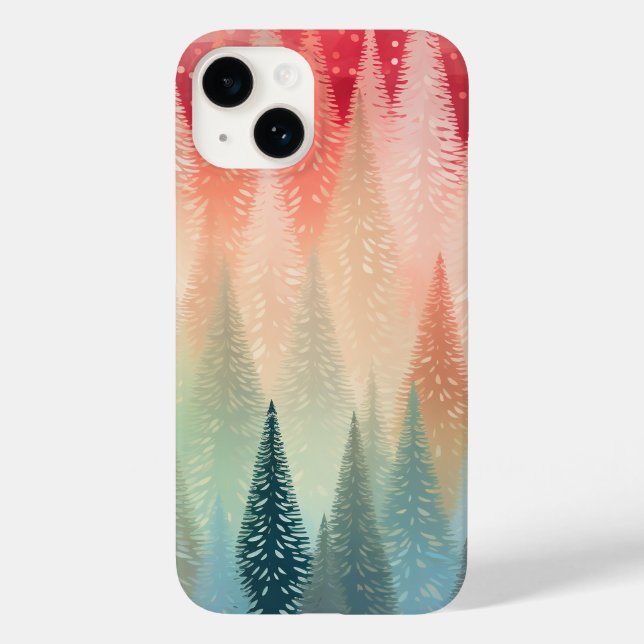 beautiful Boho pastel Christmas Case-Mate iPhone Case (Back)