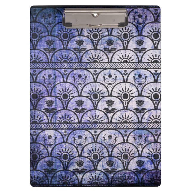 Beautiful Boho Pattern, Hippie Style Clipboard (Front)