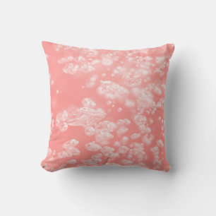 Beautiful bokeh air bubble abstract light pink pas cushion